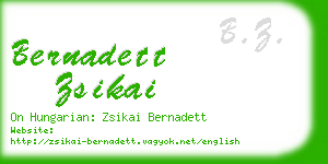 bernadett zsikai business card